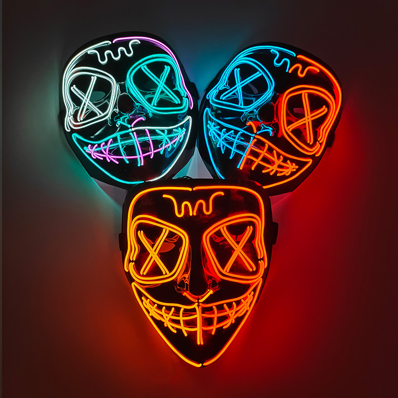 Wireless Full Face Purge Mask  - Led Purge Mask Halloween review and price