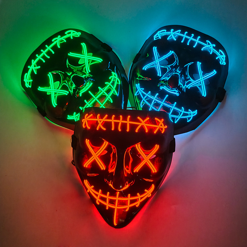 Wireless Full Face Purge Mask  - Led Purge Mask Halloween review and price