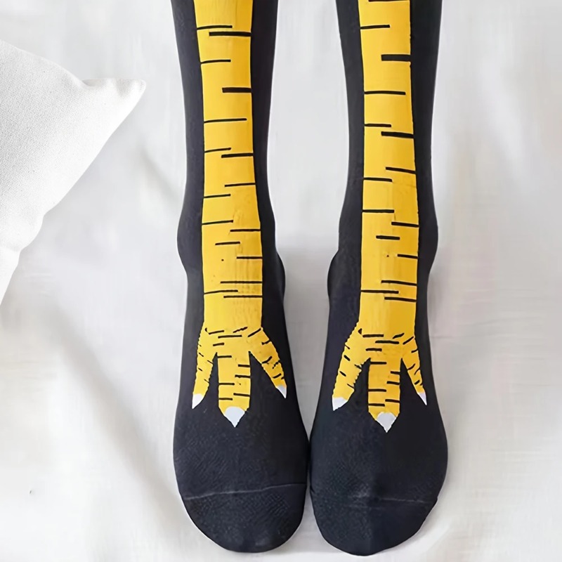 1/2/5 Pairs Women Knee High So - Funny Chicken Leg Socks review and price