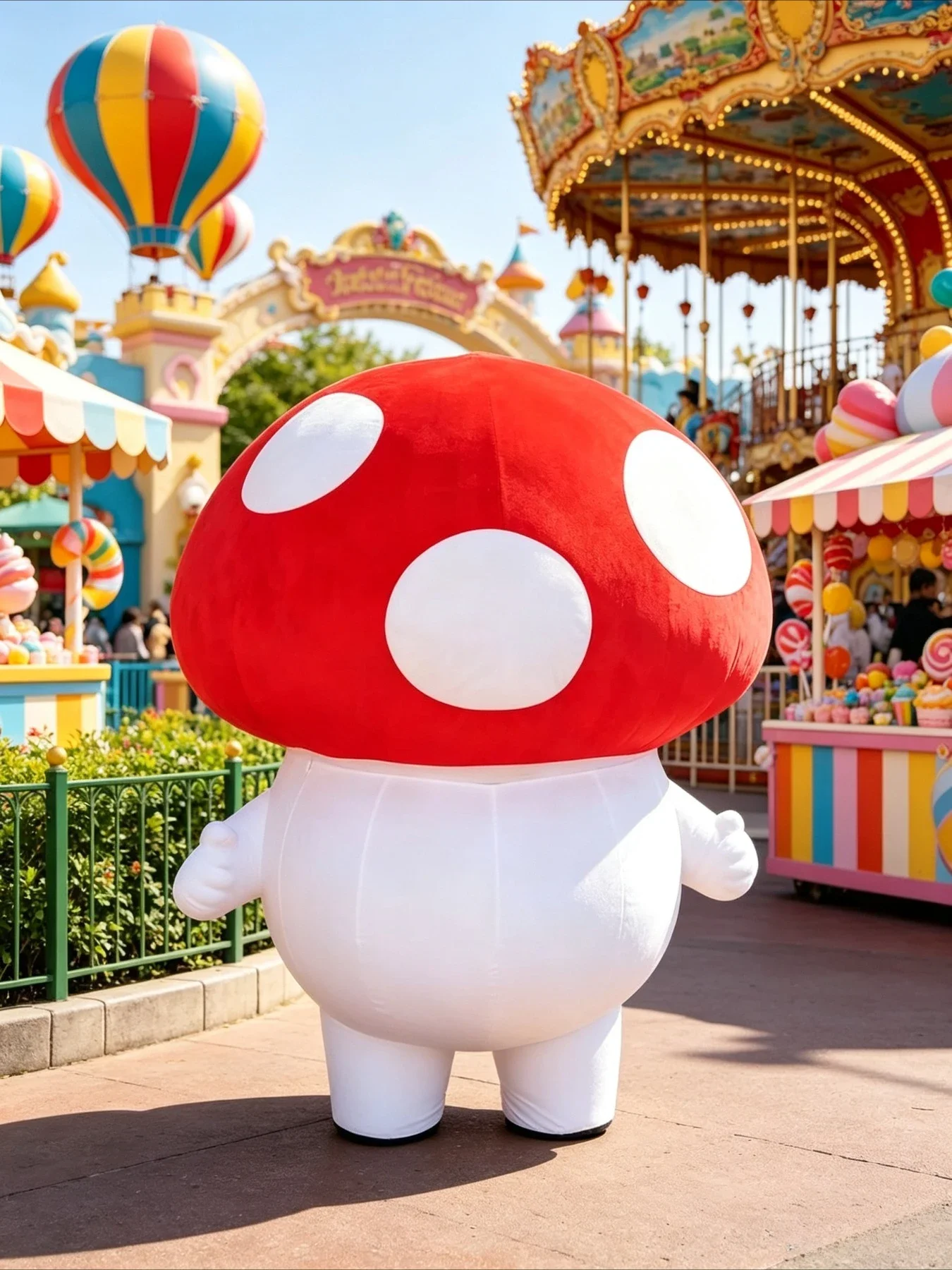 Cute Mushroom Inflatable Masco - Costumes review and price