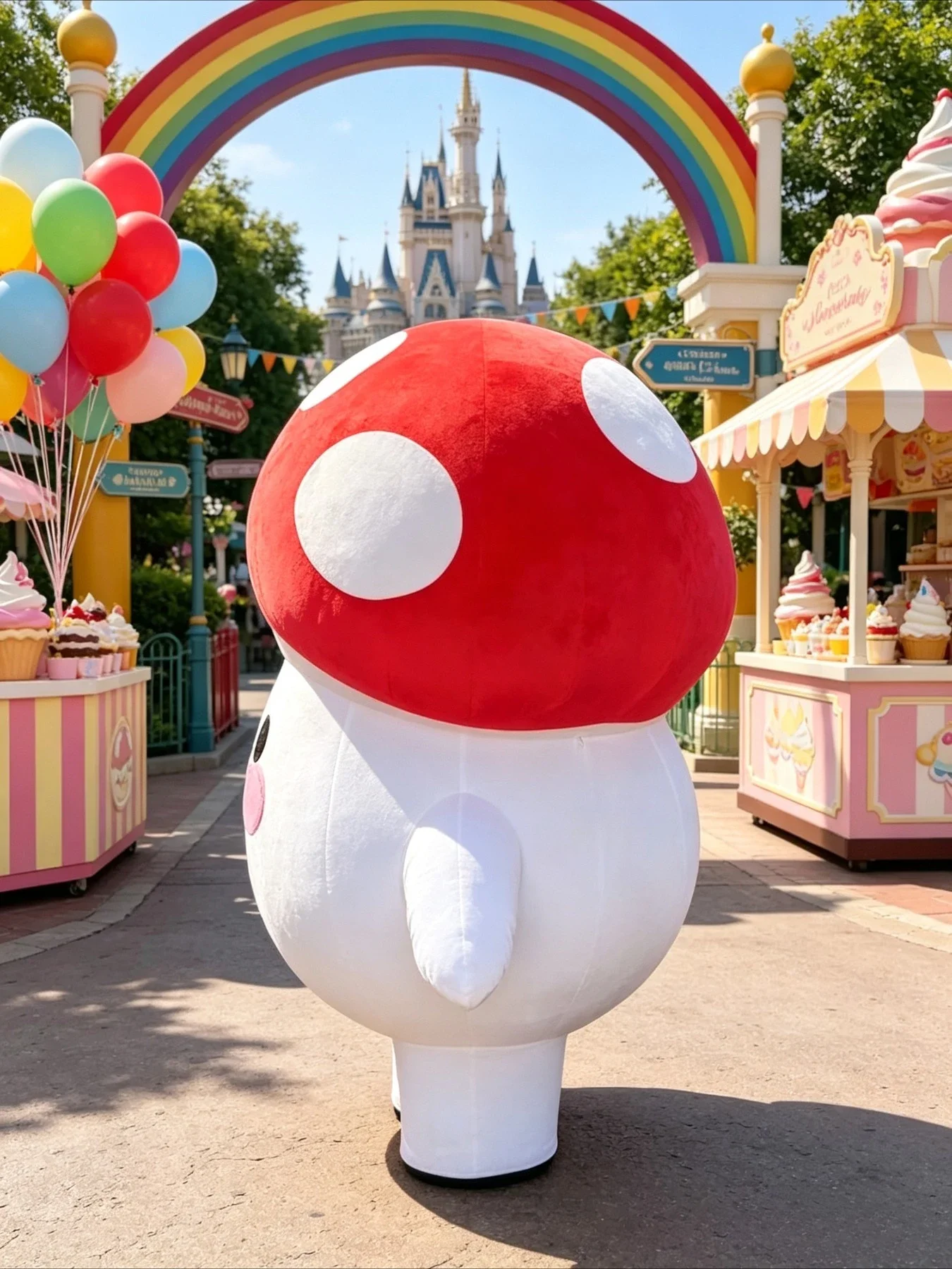Cute Mushroom Inflatable Masco - Costumes review and price