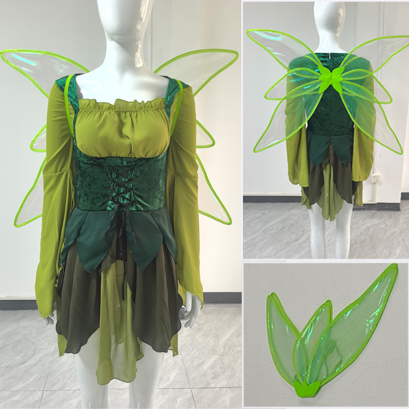 Women's Elf Medieval Green Fai - Medieval Renaissance Dress Women review and price