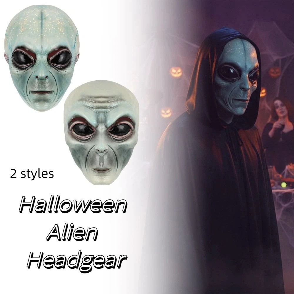 Latex Material Alien Mask Gree - Latex Alien Mask Realistic review and price