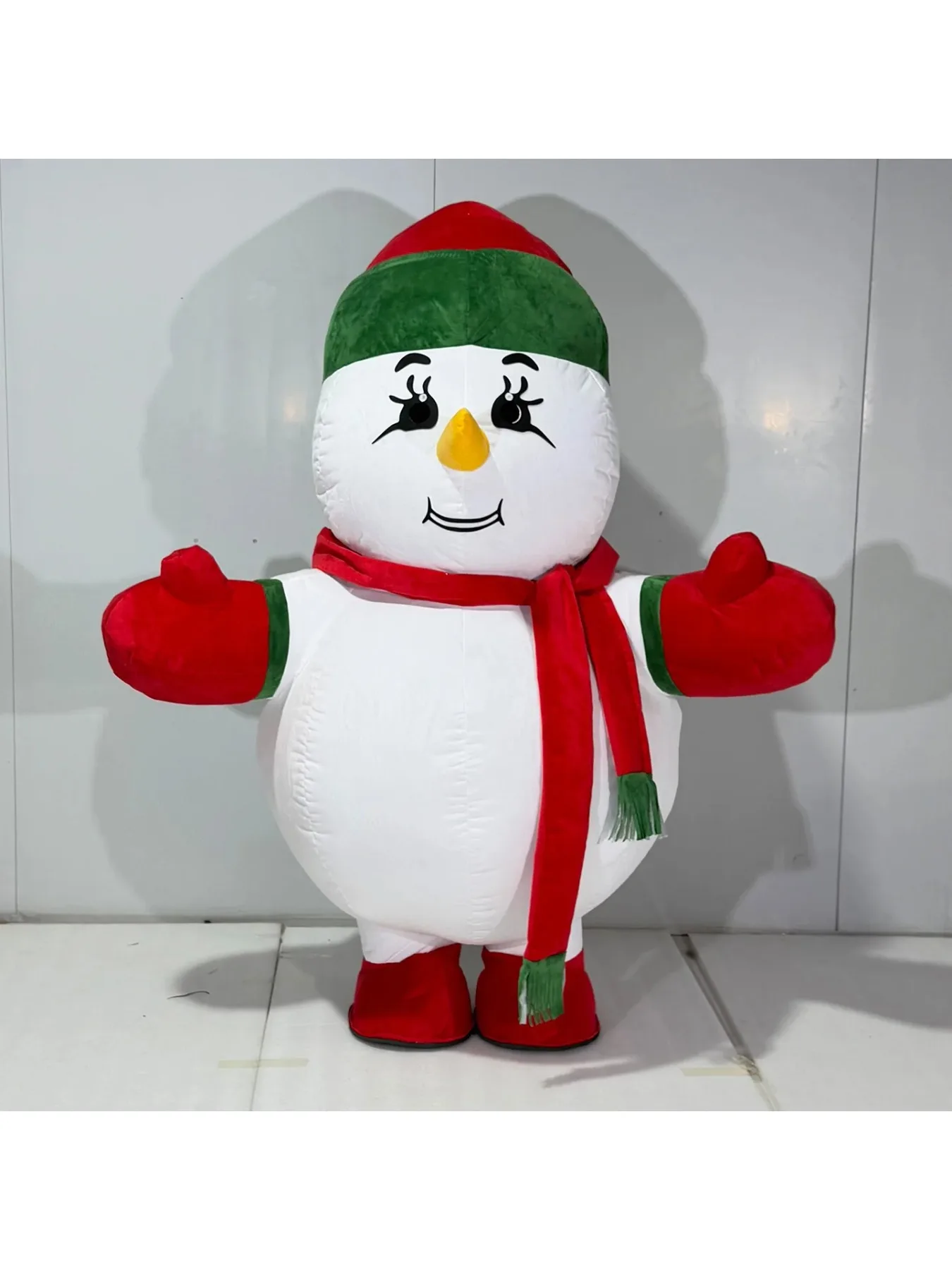 Inflatable Snowman Mascot Cost - Costumes review and price