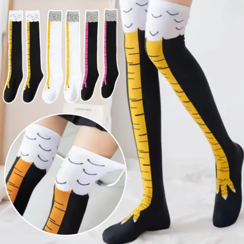 New Women Knee High Socks Tren - Funny Chicken Leg Socks review and price
