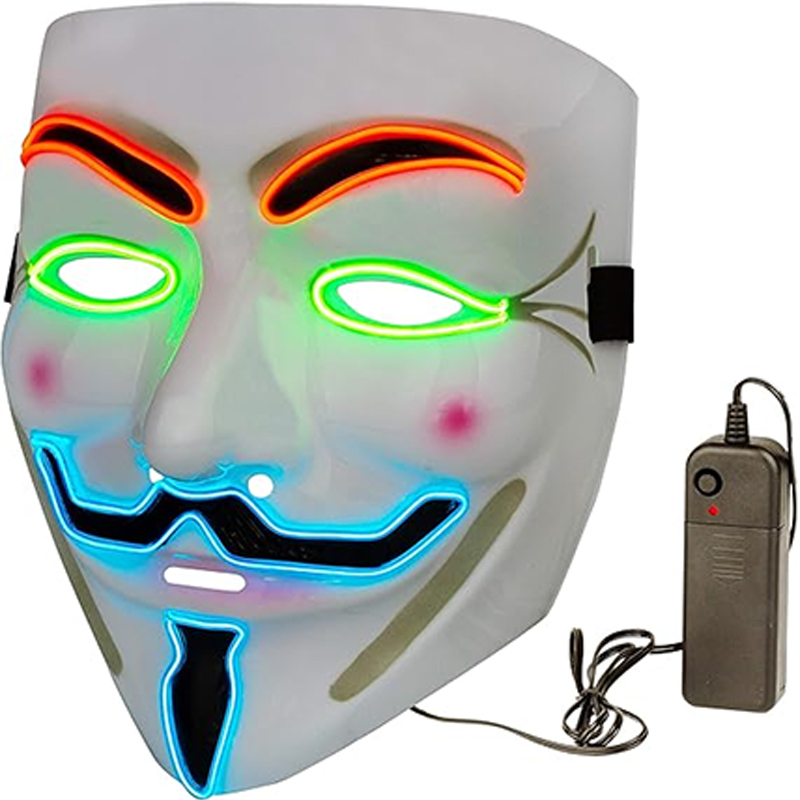 Vendetta LED Mask Movie Theme  - Led Purge Mask Halloween review and price