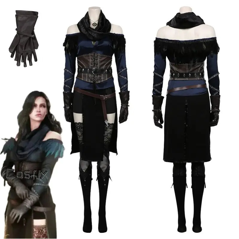 Yennefer Cosplay Fantasia Cost - Medieval Renaissance Dress Women review and price