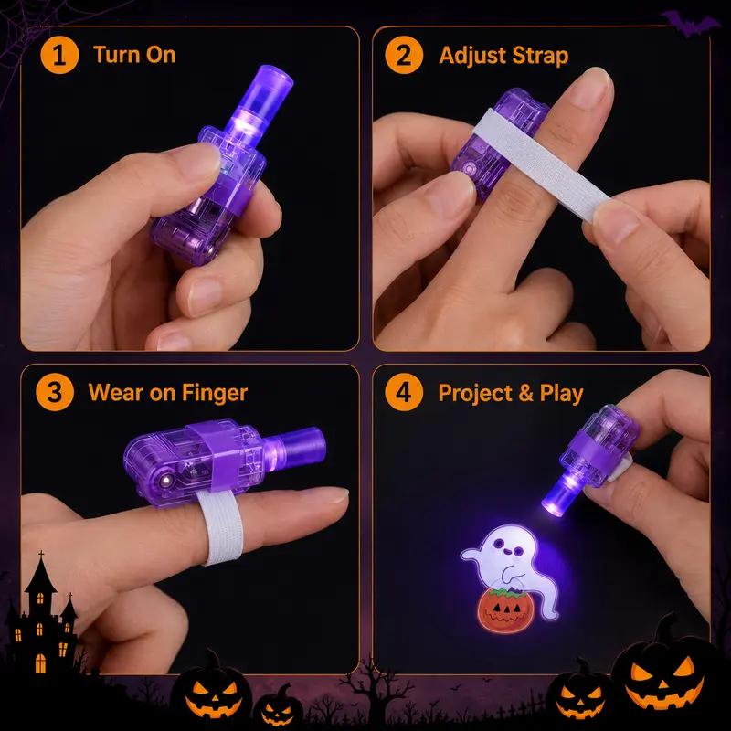 36pcs Halloween Finger Project - Glow In The Dark Party Glasses review and price