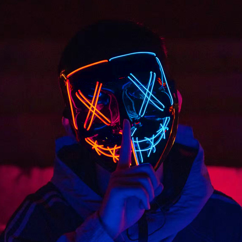 Wireless Neon Luminous Purge M - Led Purge Mask Halloween review and price