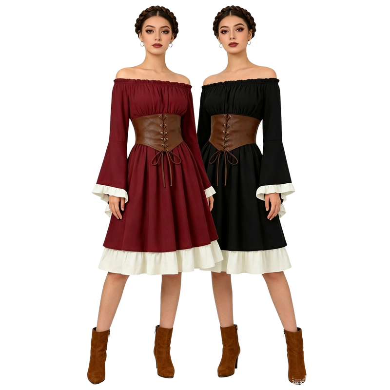 Medieval Renaissance Midi Dres - Medieval Renaissance Dress Women review and price