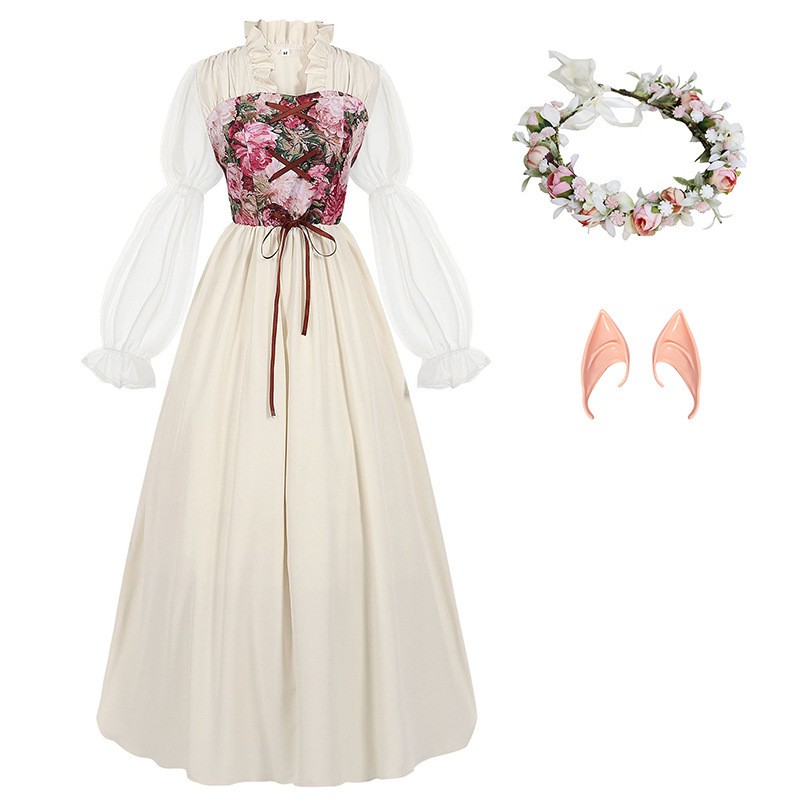 Renaissance Style Corset Waist - Medieval Renaissance Dress Women review and price